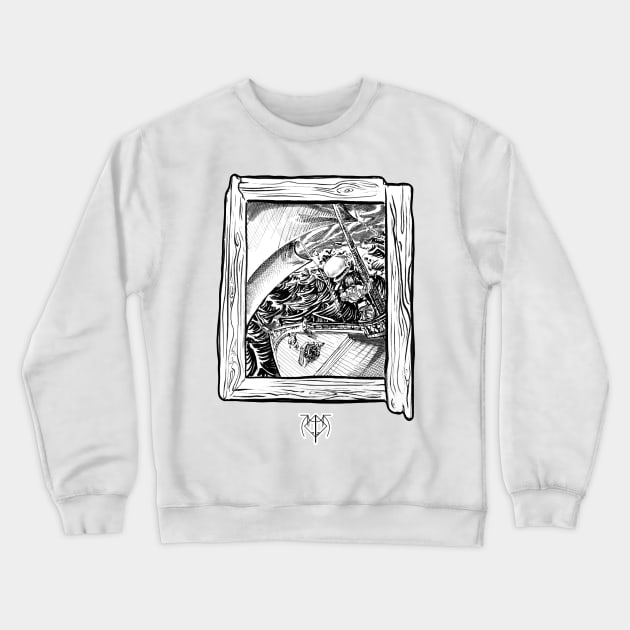 The Whale Crewneck Sweatshirt by Razwit